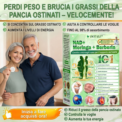 DOTALE®Sono rimaste solo 5 confezioni!Ti offriamo un ulteriore sconto del 30%!Riprendi la tua forma fisica e la tua salute.Se perdi questa occasione, non ne avrai un’altra fino al prossimo anno.