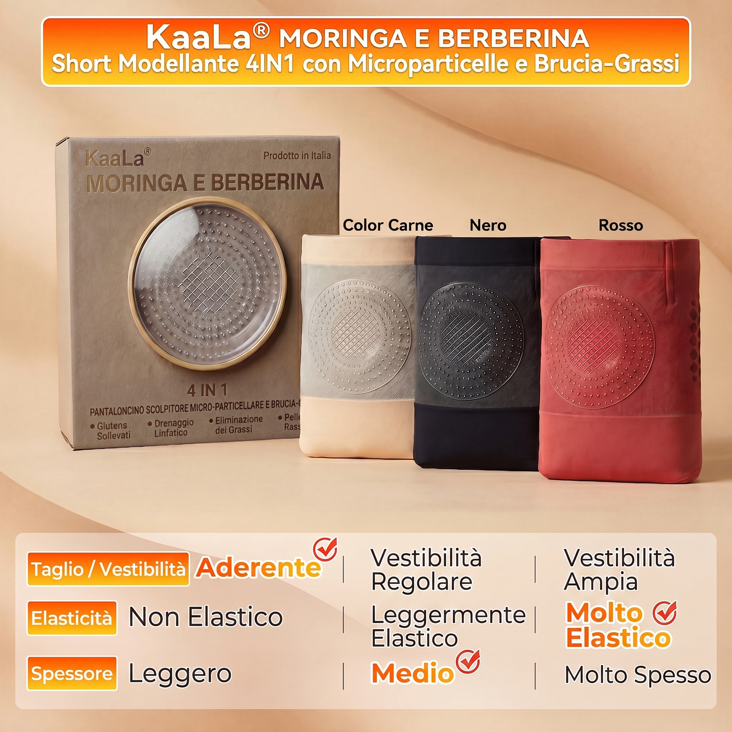 💎 Offerta Esclusiva Upsell 30% di Sconto | KaaLa® Shorts Modellanti Brucia Grassi 4-in-1 con Moringa e Berberina