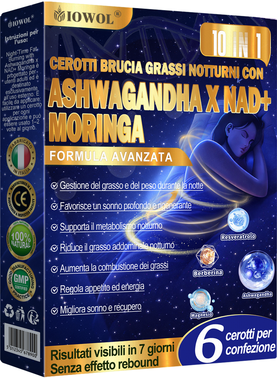 IOWOL® Cerotti brucia grassi notturni! Nessuna pillola, nessuno spreco, nessuno sforzo, risultati garantiti al 100%.