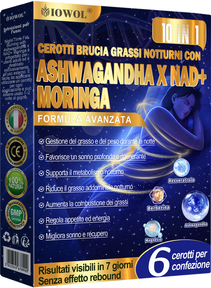 IOWOL® Cerotti brucia grassi notturni! Nessuna pillola, nessuno spreco, nessuno sforzo, risultati garantiti al 100%.