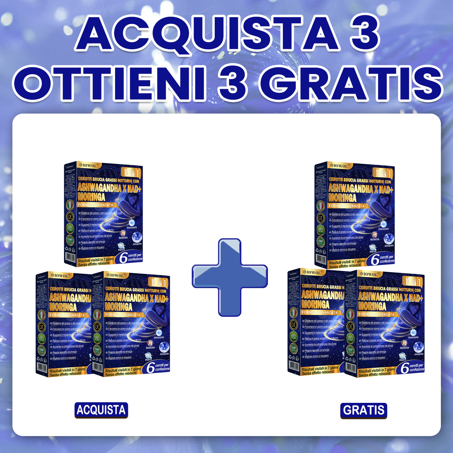 IOWOL® Cerotti brucia grassi notturni! Nessuna pillola, nessuno spreco, nessuno sforzo, risultati garantiti al 100%.