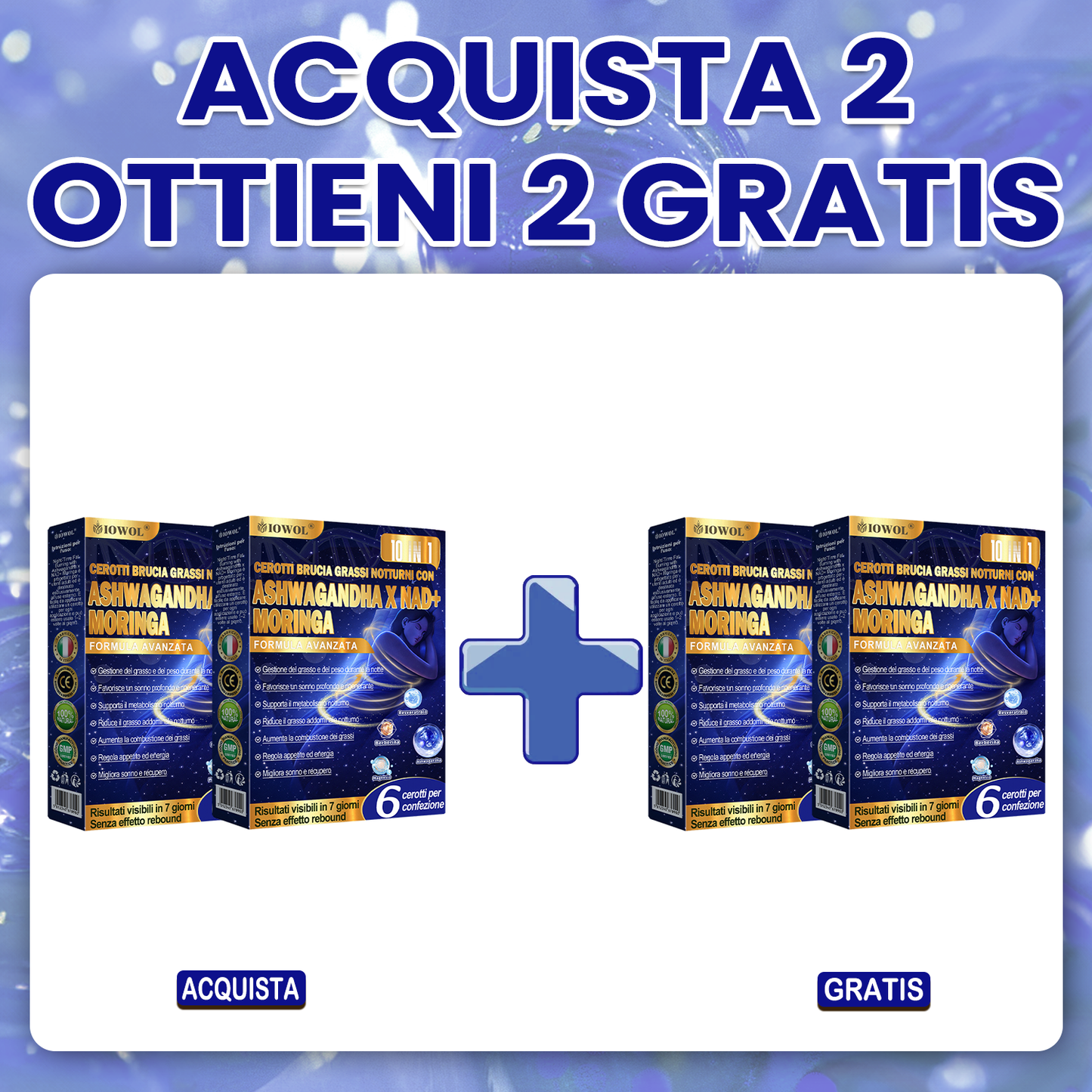 IOWOL® Cerotti brucia grassi notturni! Nessuna pillola, nessuno spreco, nessuno sforzo, risultati garantiti al 100%.