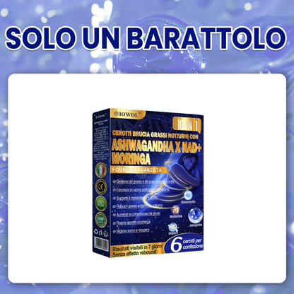 IOWOL® Cerotti brucia grassi notturni! Nessuna pillola, nessuno spreco, nessuno sforzo, risultati garantiti al 100%.