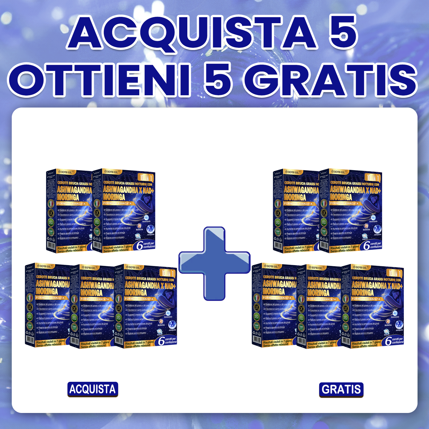 IOWOL® Cerotti brucia grassi notturni! Nessuna pillola, nessuno spreco, nessuno sforzo, risultati garantiti al 100%.
